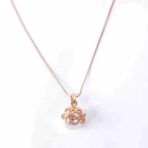 Rose Gold Pearls Jewelry Set