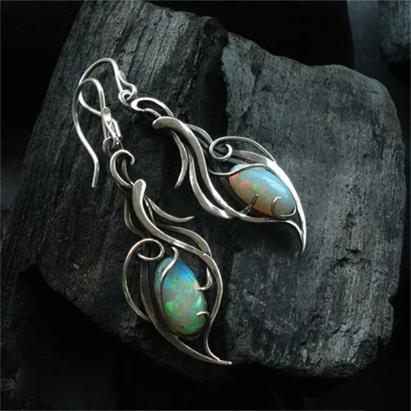 Vintage Opal Vine Earrings