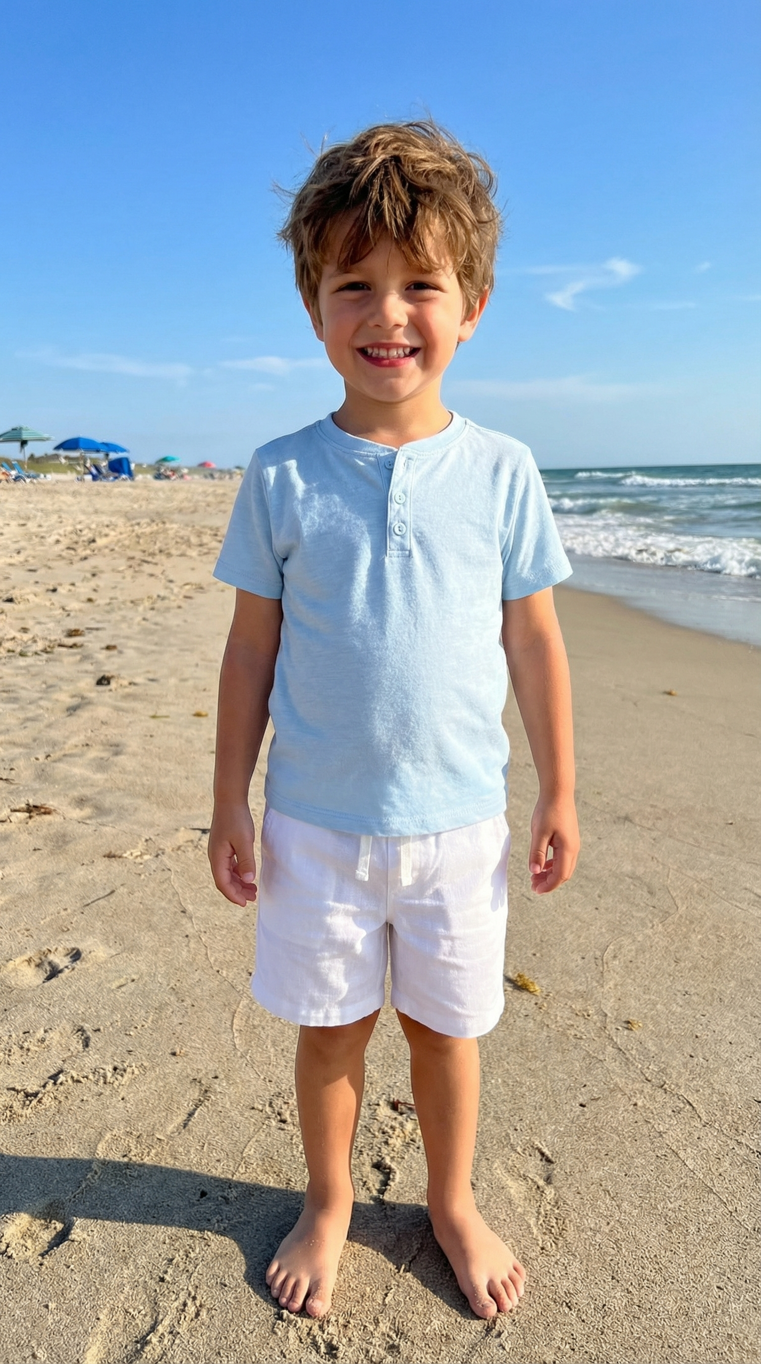 Short-Sleeve Henley T-Shirt