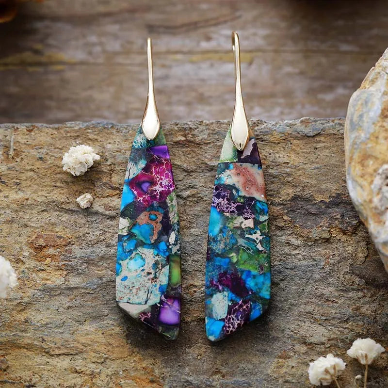 Imperial Jasper Statement Earrings